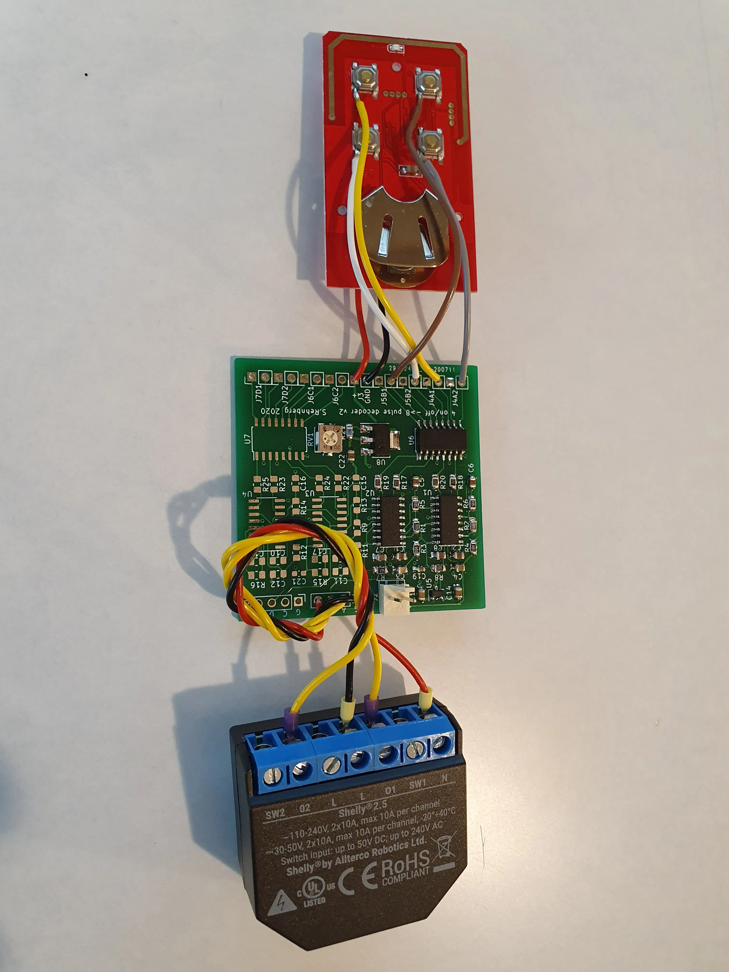 Shelly WiFi control of a Hampton Bay ceiling fan