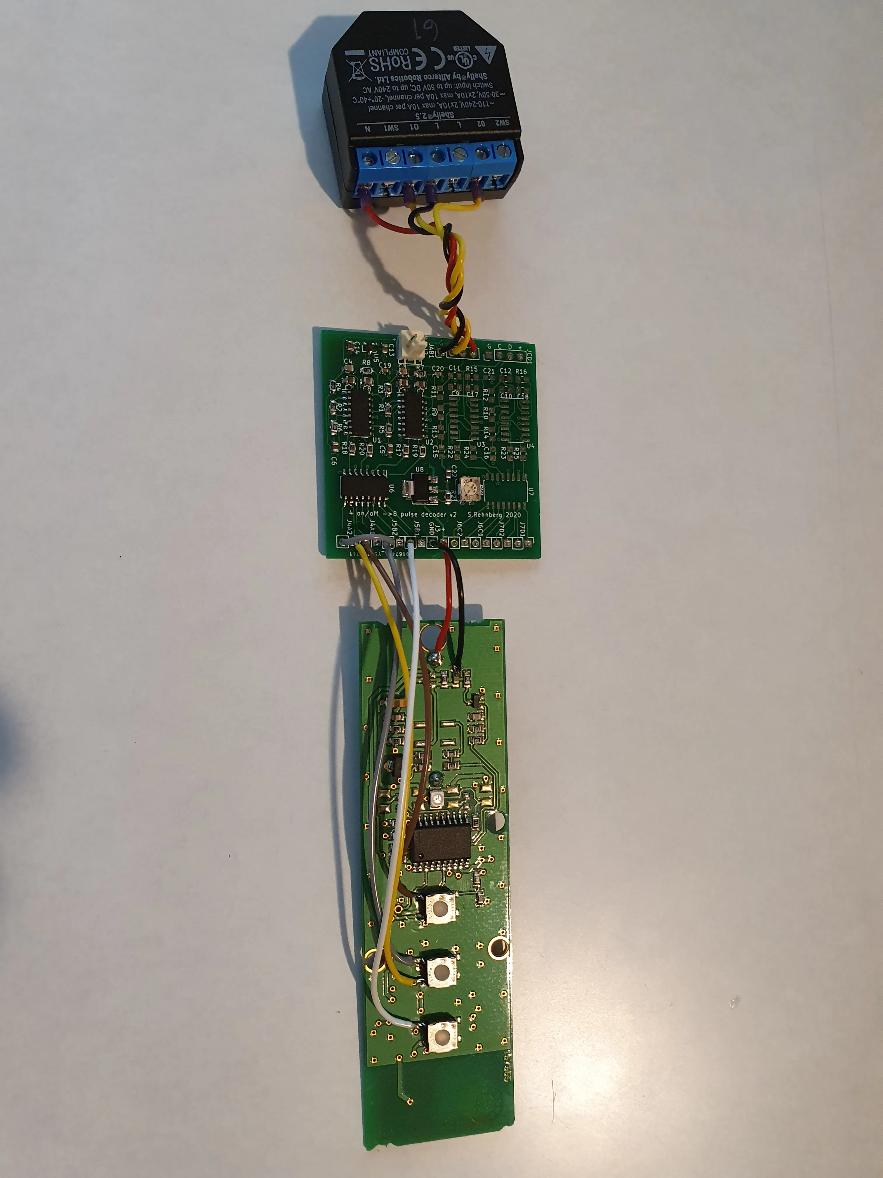 The actual Somfy awnings control from example image above